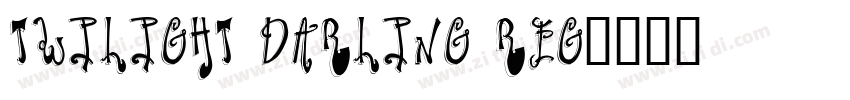 Twilight Darling Reg字体转换